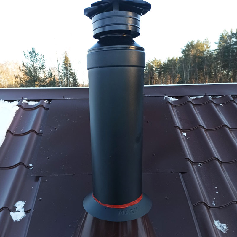   Монтаж чугунной печи-камина Guca Lava (миниатюра)