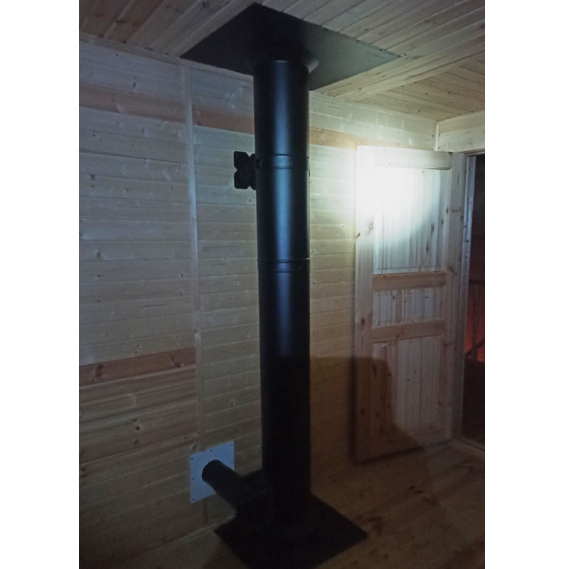   Монтаж чугунной печи-камина НМК Сибирь-10 (миниатюра)