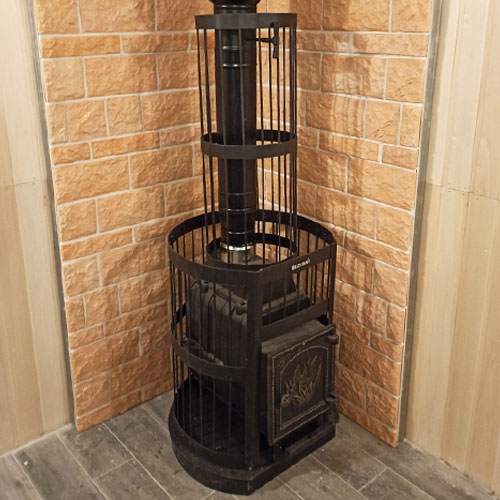 Монтаж печи для бани Везувий Легенда Стандарт 22 (ДТ-4) б/в