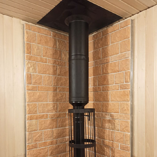   Монтаж печи для бани Везувий Легенда Стандарт 22 (ДТ-4) б/в (миниатюра)