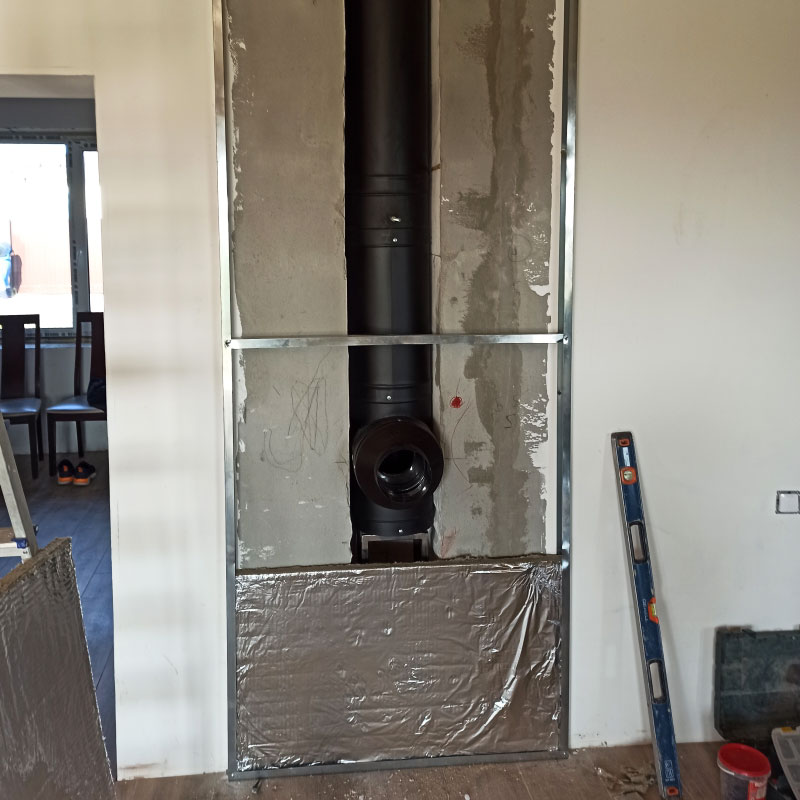   Монтаж печи-камина KOZA AB S DR (миниатюра)