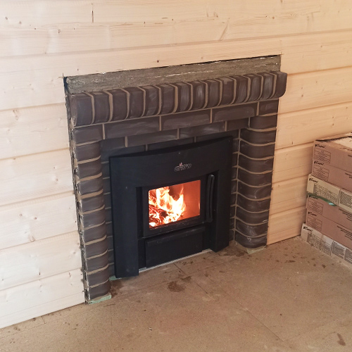 Монтаж печи для бани Grill'D Cometa 180 Vega Window