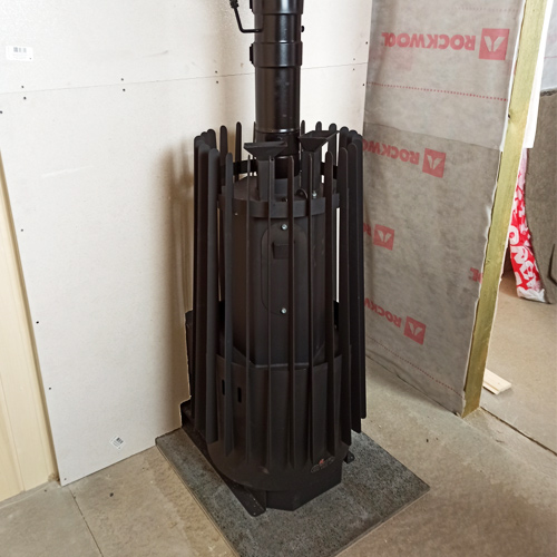   Монтаж печи для бани Grill'D Cometa 180 Vega Window (миниатюра)