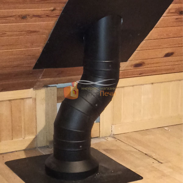   Монтаж банной печи Варвара Каменка удлиненный выносной канал (миниатюра)