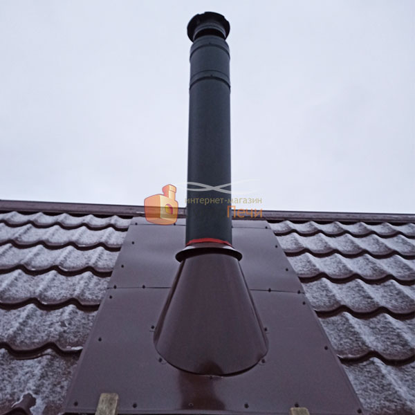   Монтаж банной печи Варвара Каменка удлиненный выносной канал (миниатюра)