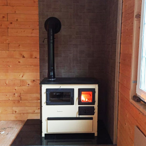   Монтаж печи для дома MBS TREND CREAM (миниатюра)