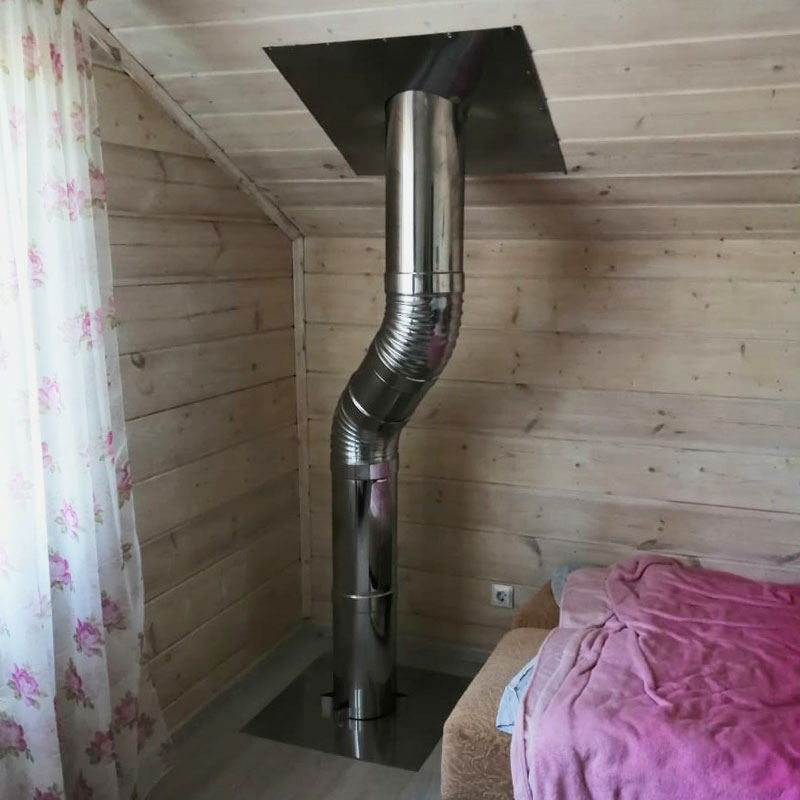   Монтаж печи-камина Мета Варяг (миниатюра)