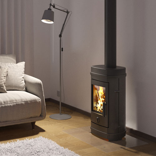 Печь-камин Эверест F7 (миниатюра)