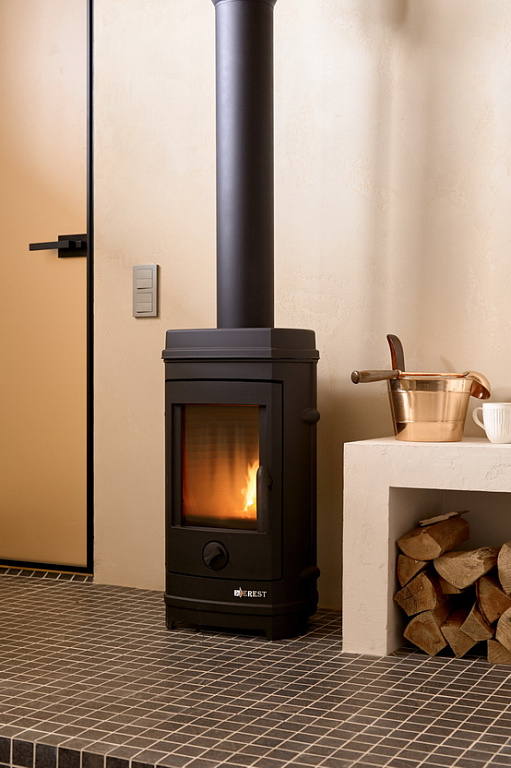 Печь-камин Эверест F7 (миниатюра)