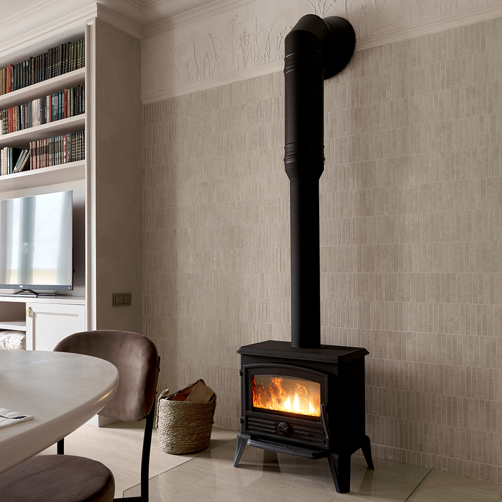 Печь-камин Эверест F8 (миниатюра)