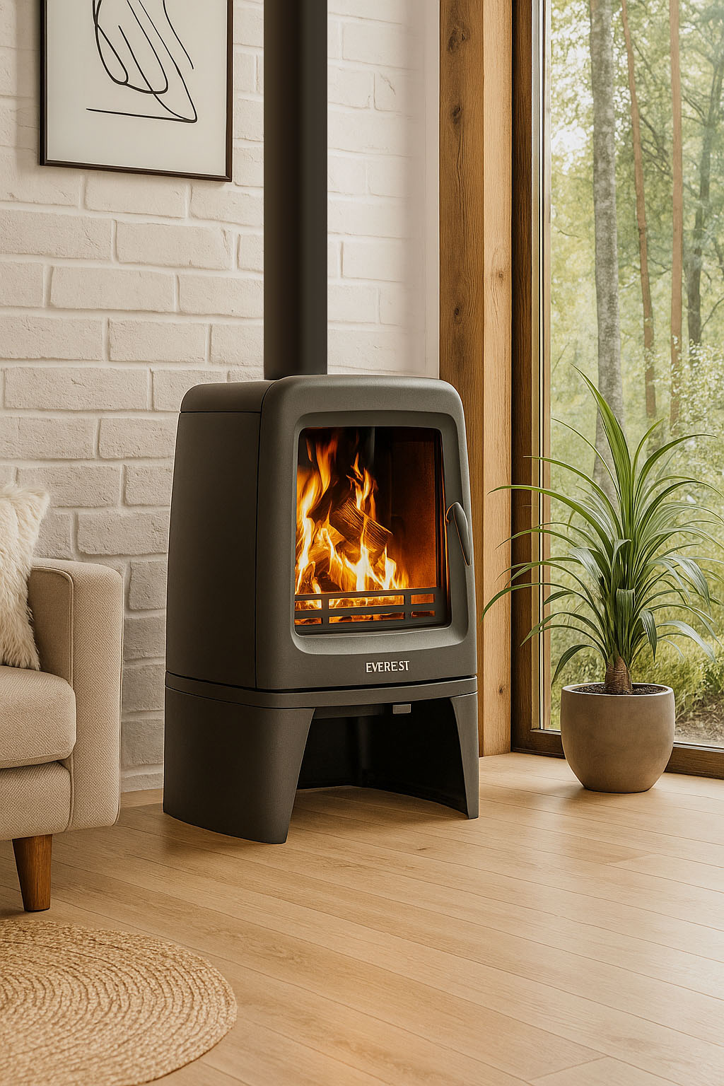 Печь-камин Эверест M7 (миниатюра)