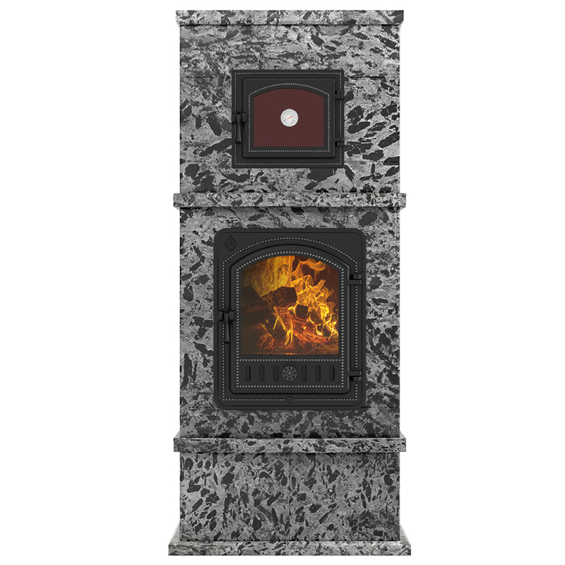 Печь-камин Эверест «Корела» (Пироксенит Элит) (миниатюра)