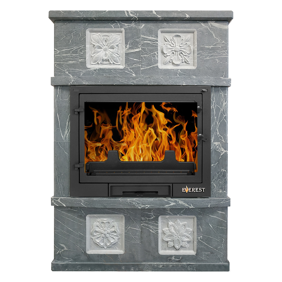 Печь-камин Эверест D10 «Пиллау» Н-1180 Талькохлорит (миниатюра)