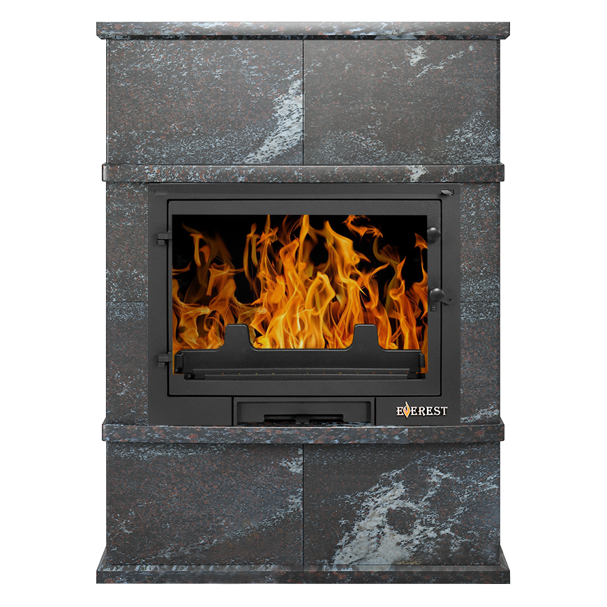 Печь-камин Эверест D10 «Выборг» Н-1180 (Амфиболит) (миниатюра)