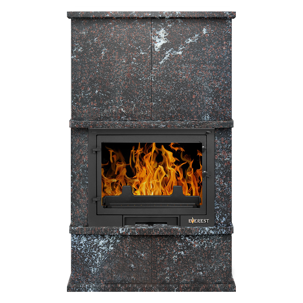 Печь-камин Эверест D10 «Выборг» Н-1420 (Амфиболит) (миниатюра)