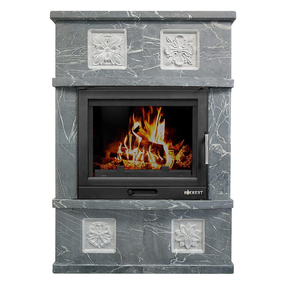 Печь-камин Эверест U10 «Пиллау» Н-1178 Талькохлорит (миниатюра)