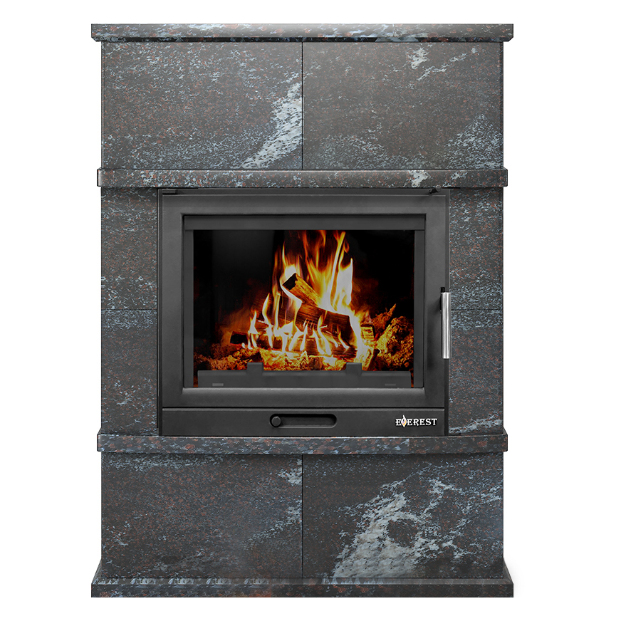 Печь-камин Эверест U10 «Выборг» Н-1178 (Амфиболит) (миниатюра)