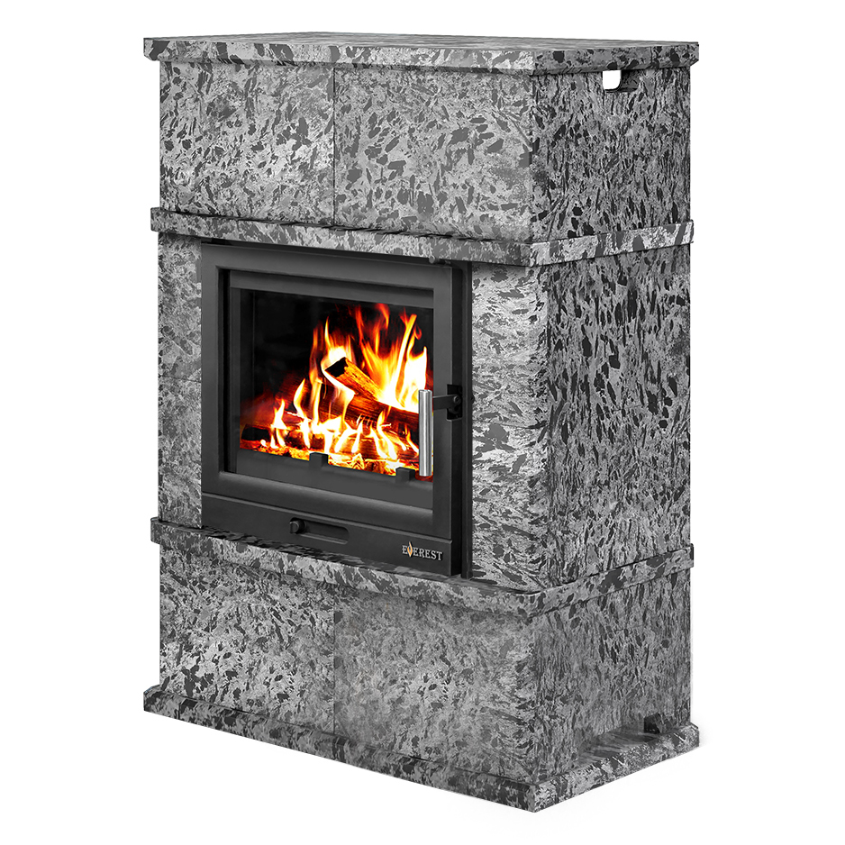 Печь-камин Эверест U10 «Выборг» Н-1178 (Пироксенит Элит)