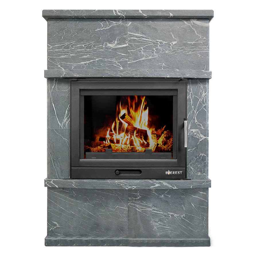 Печь-камин Эверест U10 «Выборг» Н-1178 (Талькохлорит) (миниатюра)