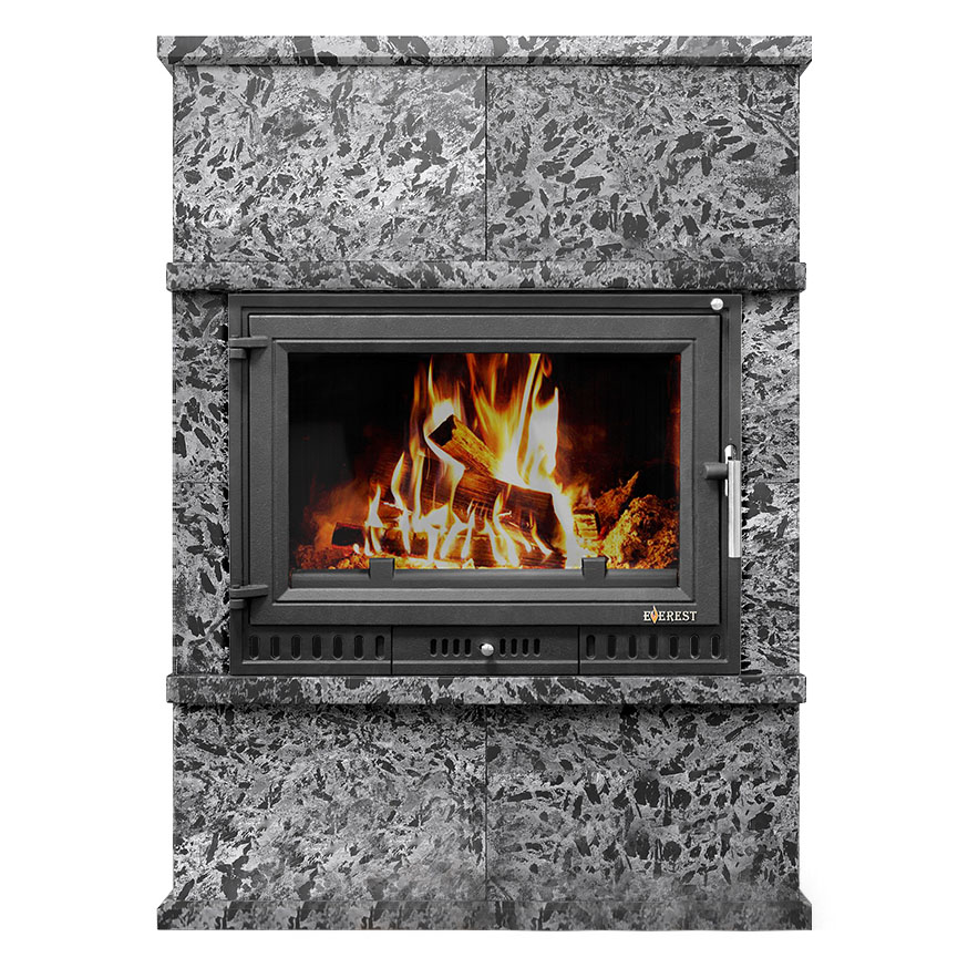 Печь-камин Эверест Z14 «Выборг» Н-1180 (Пироксенит Элит) (миниатюра)