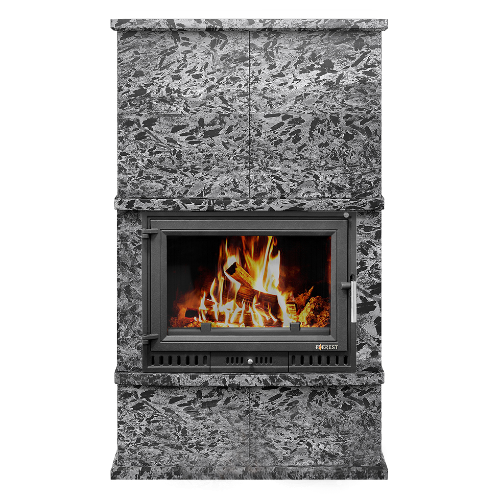 Печь-камин Эверест Z14 «Выборг» Н-1420 (Пироксенит Элит) (миниатюра)