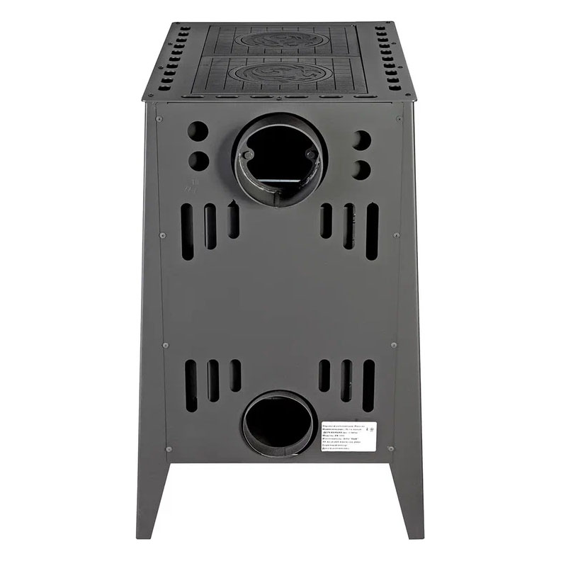 Отопительная печь Экокамин Деревенька две конфорки (миниатюра)