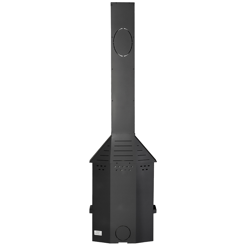 Печь-камин Экокамин Мюнхен пристенно-угловой Компакт черный (миниатюра)