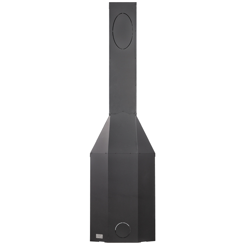 Камин Экокамин Панорама 3 стекла черный (миниатюра)