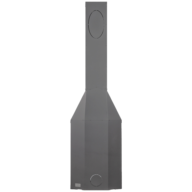 Камин Экокамин Панорама 3 стекла графит (миниатюра)