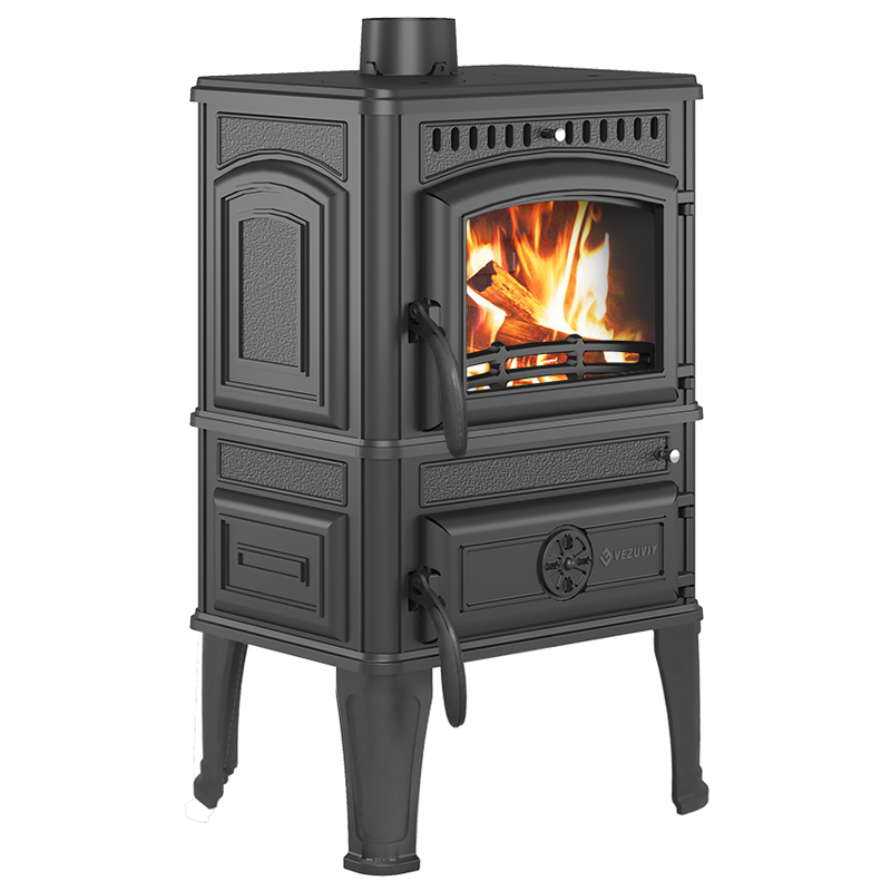 Печь-камин Везувий LV-12 (Антрацит) (миниатюра)