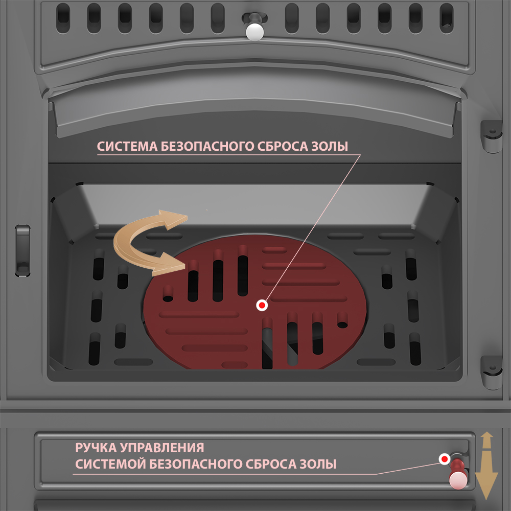 Печь-камин Везувий LV-12PS (миниатюра)