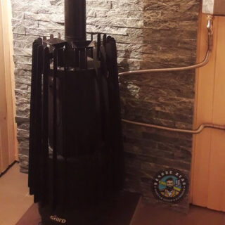 Монтаж печи для бани Grill'D Cometa Vega Long Window Max