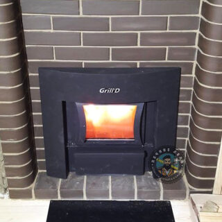 Монтаж печи для бани Grill'D Cometa Vega (Window black)