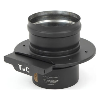 Шибер-задвижка ТиС AISI 430 Black(Ø 115 мм)