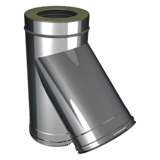 Тройник 45° Вулкан Z50R (нержавейка, AISI 321/Оц/0,5мм)(Диаметр Ø 160/260 мм)