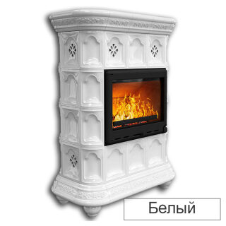 Каминная облицовка КимрПечь Истра центральная (Исполнение Роспись, Цвет / Декор Птицы)