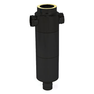 Узел проходной вентилируемый УПШ ТиС ТермоВент L1000, AISI 430 Black(Ø 115/150/210 (260) мм)