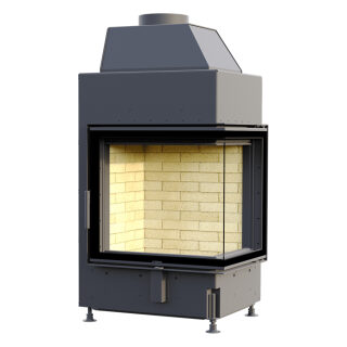 Каминная топка Astov П2С 600(Расположение R - правая, Футеровка 3D панели)