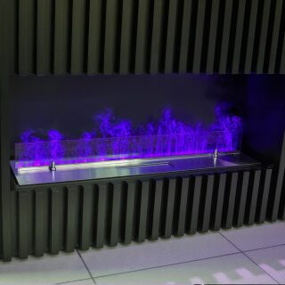 Электрический очаг Schones Feuer 3D FireLine 600 RGB Pro со стальной крышкой(Нержавеющая панель)