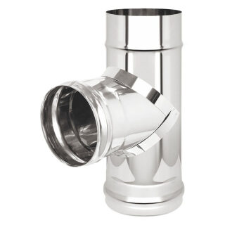Тройник Везувий 90° (AISI 430/1,0 мм)(Ø 130 мм)