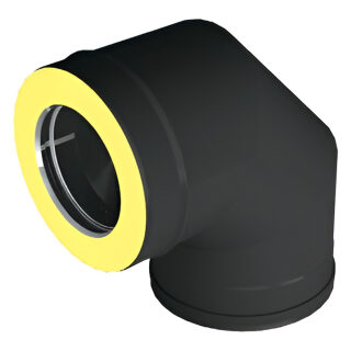 Отвод 90° Вулкан VBR50 (black, AISI 321/439/0,5мм)(Ø 115/210 мм)