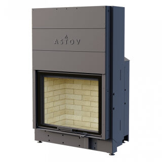 Каминная топка Astov ПС 8063 У(Футеровка темная керамика)