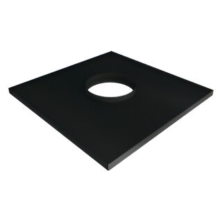 Фланец прямой Вулкан VBR50 с изоляцией (black, AISI 439/0,5мм)(Ø 150/250 мм)