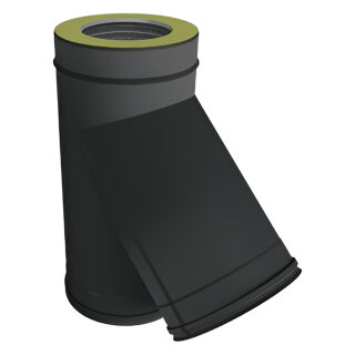 Тройник 45° Вулкан VBR50 (black, AISI 321/439/0,5мм)(Ø 150/250 мм)