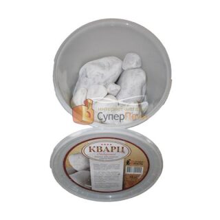 Камни для бани Белый кварц отборный