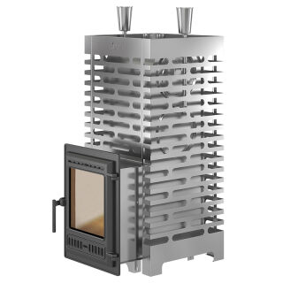 Печь для бани ASTON 30 INOX (320) со стеклом