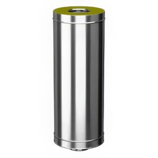 Труба первая Вулкан V100R L-884 мм (нержавейка, AISI 321/304/0,5мм)(Ø 130/330 мм)