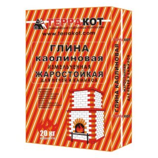 Глина каолиновая печная Терракот, 20 кг