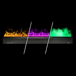 Встраиваемый камин-увлажнитель Schones Feuer 3D Hot Line 2000(RGB) (Панель Чёрная)