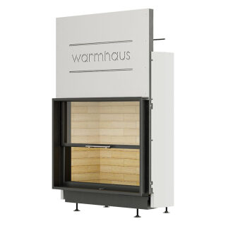 Каминная топка Warmhaus Flat 100/80h(Футеровка - 3D панели)